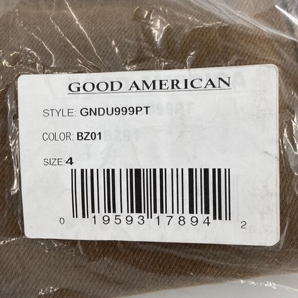 Good American 90s Duster Straight Leg Jeans In Bronze 4/ 27 - Picture 14 of 15